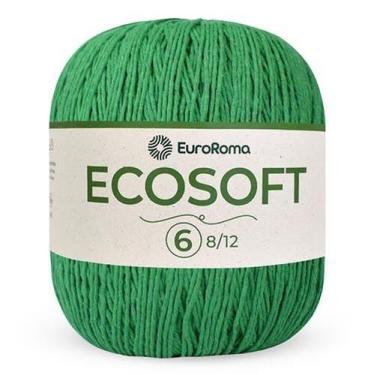 Imagem de Barbante Ecosoft EuroRoma nº06 422g, 803 VERDE BANDEIRA
