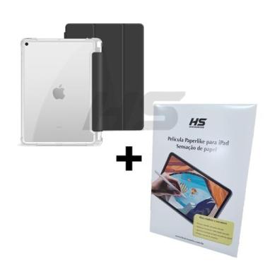 Imagem de Kit Capa de iPad 9 8 7 Geração 10.2" + Película Fosca Paperlike Sensaç