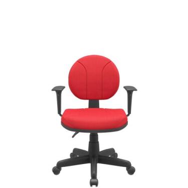 Imagem de Cadeira Executiva Operativa Poliéster Giratória com Braços Reguláveis 