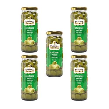 Imagem de Combo Azeitonas Verdes Sem Caroço 330g/160g - Vd. Fazenda Sedrez - 5 u