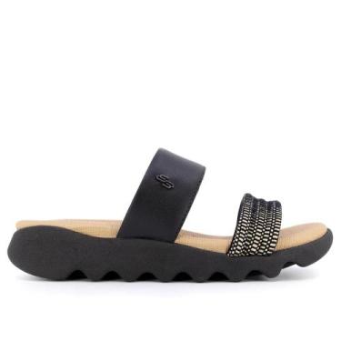 Imagem de Tamanco usaflex plataforma ref ak2403 feminino, 38, Preto