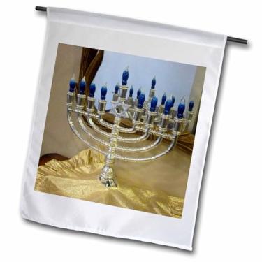 Imagem de 3dRose fl_11031_1 Bandeira de jardim dupla Menorah, 30 x 45 cm