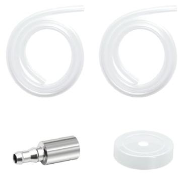 Imagem de Mangueira substituível de silicone de grau alimentício para bomba de garrafa de água de 5 galões, com extremidade ponderada de filtro de aço inoxidável, 5 x 76 cm, para mangueira de bomba de água