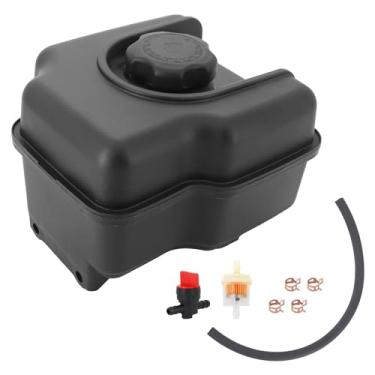 Imagem de Tektall Tanque de combustível 799863 com linha de combustível e substituição de válvula de corte de combustível para 694260 698110 695736 695728 697779 para a maioria dos motores modelo 121000, 122000