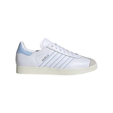 Imagem de adidas Tênis masculino Gazelle Indoor, Branco nuvem/azul brilhante/branco, 39