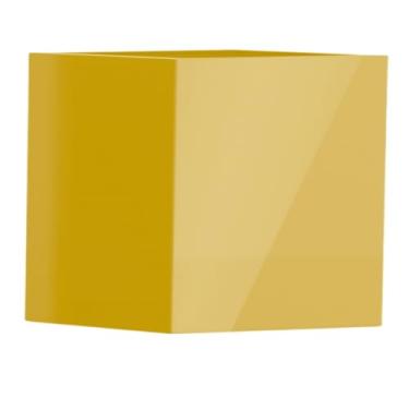 Imagem de Vaso Fibra De Vidro Quadrado Texas P 50cm Vietnamita Caixa Decoração (Dourado)