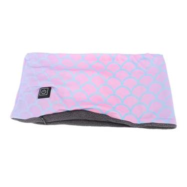 Imagem de Lenço de Aquecimento Elétrico, Alimentado por Usb, Feminino, Masculino, Almofada de Aquecimento de Pescoço, Cachecol Aquecido para Inverno, Ciclismo Ao Ar Livre (Róseo)