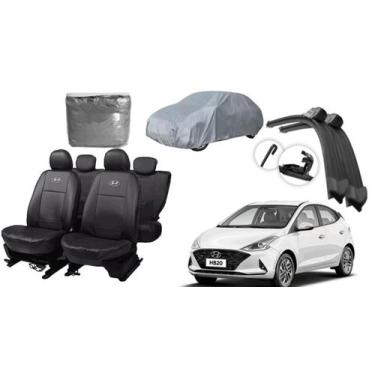 Imagem de Jogo de Capa de Couro HB 18-23 + Capa de Cobrir + Limpador de Parabris