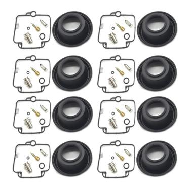 Imagem de Reparo de carburador de motocicleta para Suzuki GS500E 1994-2000 GS500 E GS 500 500E Sistema de Combustível Jet Pilot Master Jet Vacuum Diafragma (4SET)