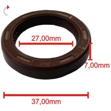 Imagem de Retentor dianteiro do virabrequim Fiat 500 2007 a 2020 - BASTOS