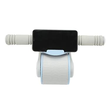 Imagem de ROLO AB ROLO, AB EQUIPAMENTO DE TRABALHO ABS METAL METAL DUPLO REDO ABOMINAL ROLO DE ROLO AB ROLO DE RODA COM PROTEÇÃO PARA APEAÇÃO, FIENTE ABDOMINAL, Expansão do Peito (Cinza