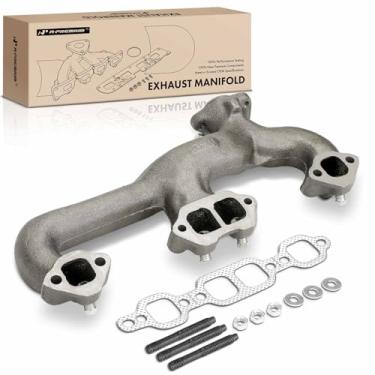 Imagem de A-Premium Kit de coletor de escape do lado esquerdo com junta, porca, parafusos e arruela compatível com Chevrolet Malibu, Camaro e Buick Regal, Skylark, LeSabre, Century e GMC C15, C1500, C25 e