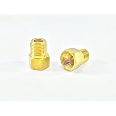 Imagem de The Stop Shop Adaptador de linha de freio para tubo de 1/10.2 cm, fêmea, alargador invertido, 7/16-24 para (macho) tubo de 1/20.3 cm (pacote com 2)