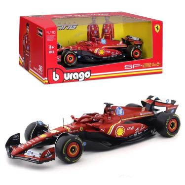 Imagem de Miniatura Bburago F1 Ferrari SF-24 2024 Charles Leclerc 16 1/18 c/ Piloto