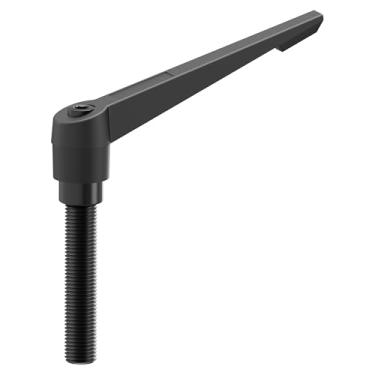 Imagem de Skweawert Alavancas de fixação, rosca macho M16 x 63 mm, fecho de liberação rápida ajustável, botões de parafuso giratório aplicam-se a máquinas de torno, preto