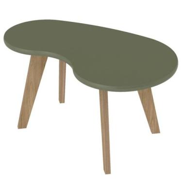 Imagem de Mesa de Centro MDF Tampo Curvo 91 cm 4715 Menta ARLY - Milani Store, M