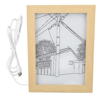 Imagem de Grcfumo ilumina acima a pintura, luzes que mudam de cor, simulação de lâmpada de rua padrão arte iluminação de parede decoração para sala de estar de cabeceira (S)