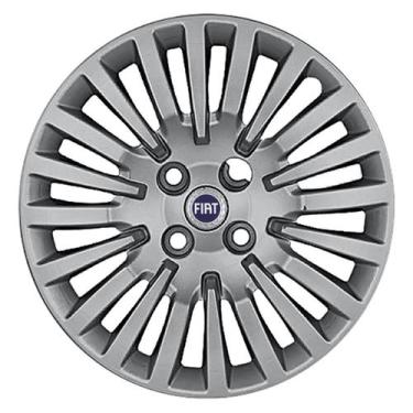 Imagem de Calota Aro 15 217CP-PTA + Emblema Alumínio Fiat A - Garagem Online Gri