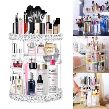 Imagem de Organizador De Maquiagem Acrilico 360º Organizador De Maquiagem - ORGA