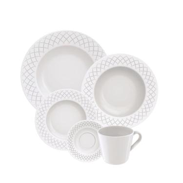 Imagem de Aparelho De Jantar Tramontina Ingrid Em Porcelana 20 Peças