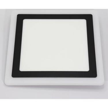 Imagem de Painel LED Taschibra Dual Color 18W+6W Embutir Quadrado Pret