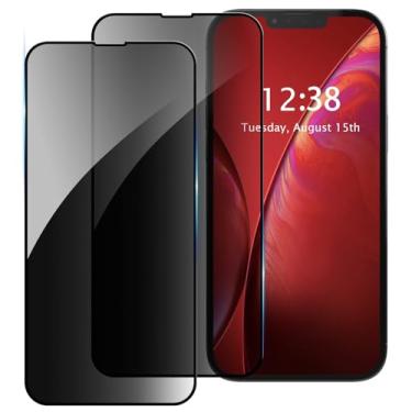Imagem de AKABEILA [Pacote com 2 protetores de tela de privacidade, compatível com Realme GT7 Pro Racing, vidro de privacidade, cobertura total, antiespião, película protetora de vidro temperado, antiarranhões