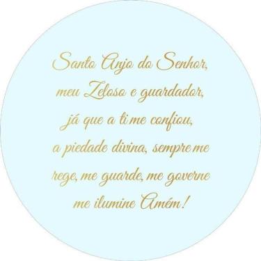 Imagem de Painel Redondo 3D Sublimado Batizado Frd-1968