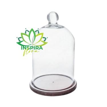 Imagem de Cúpula De Vidro Redoma De Vidro Média M Bela E A Fera C/base Madeira 3