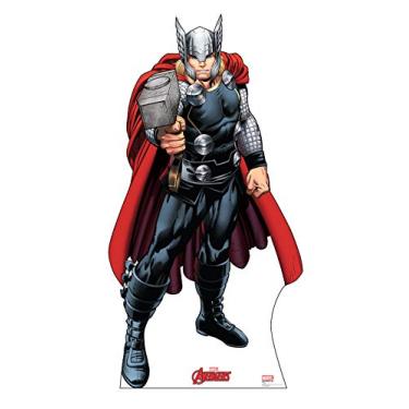 Imagem de Figuras avançadas tamanho real Cartões recortes Standups - Animato dos Vingadores da Marvel, Thor 2, One Size, 1