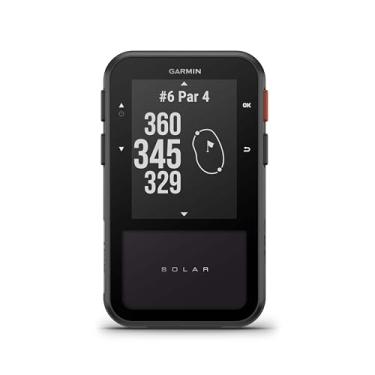 Imagem de Garmin Approach® G20 Solar, GPS Golf portátil com carregamento solar, tela de alta resolução legível à luz solar, ímã embutido para montar no seu carrinho, números grandes para facilitar a leitura