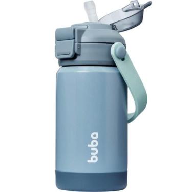 Imagem de Garrafa Térmica Inox Parede Dupla Bico Ou Canudo 360Ml Buba