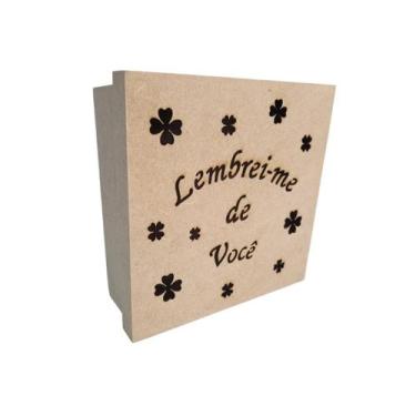 Imagem de Caixas Personalizadas 100% MDF Cru (17x17x07) - Goryane