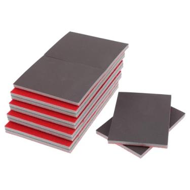 Imagem de TUCKBOLD 20 peças de esponja de lixa fina P2500 de 9 x 7 cm, laváveis para paredes de gesso de metal, madeira, pintura automotiva, plástico, faça você mesmo, 0,5 polegada