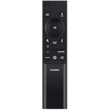 Imagem de Beyution AH81-15047A AH81-15498A Controle remoto de substituição compatível com Samsung SoundBar AH81-15039A HW-C400 HW-Q990B HW-Q800 HW-Q930B HW-S60B HW-S61B HW-B45E HW-B67E HW-MM37E HW-B4 3C HW-B43M