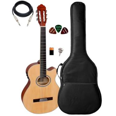Imagem de Violão Giannini Nylon Gnf-1d Ceq Ns + Capa Acolchoada