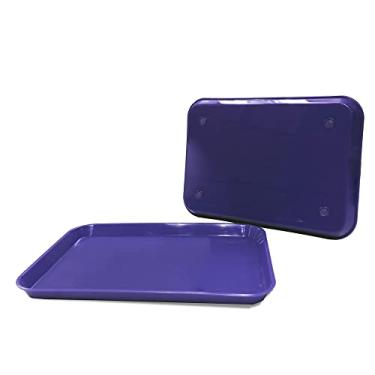 Imagem de PlastCare USA Procedimento De Configuração Instrumento Odontológico Roxo Bandeja Esterilização Em Autoclave (Tamanho B 13,25 X 9,75 Por