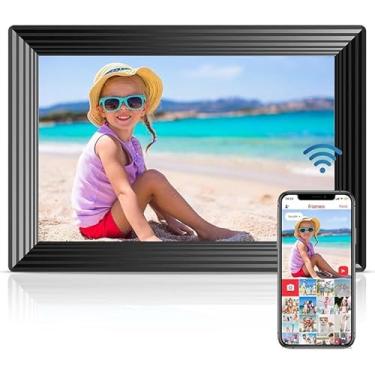 Imagem de SS BEST DEALS Porta-Retratos Digital Wi-Fi De 10,1" Com Luz Led, Tela Sensível Ao Toque Hd 1280 * 800, 32 Gb Memória, Suporte Para Usb/Cartão Sd, Rotação Automática, Compartilhamento Instantâneo Fot