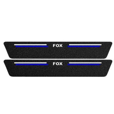 Imagem de Kit Soleira Protetora Porta Premium Blue PVC - Fox 2 PT - Jhow Adesivo