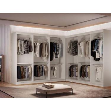 Imagem de Guarda Roupa Closet Light Premium Moderna Branco