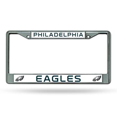 Imagem de Moldura de placa de licença cromada padrão NFL Philadelphia Eagles