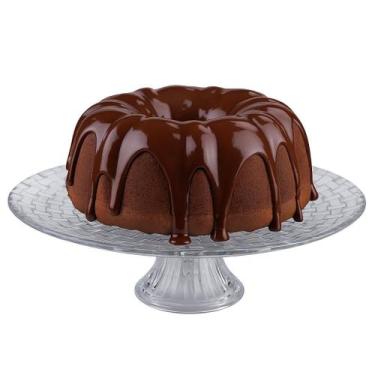 Imagem de Prato Para Bolo E Doces Com Pé Boleira De Vidro Bari Ruvolo