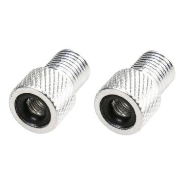 Imagem de Par Adaptador de Válvula Presta P/ Schrader Alumínio Prata - Absolute