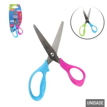 Imagem de Tesoura de Inox 13cm Escolar Coress - Tudo em Caixa - Genérico