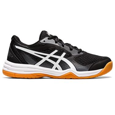 Imagem de ASICS UPCOURT 5 Grade Voleibol Infantil Escolar, Preto/branco, 14
