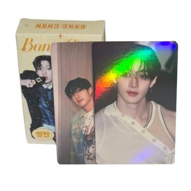 Imagem de Stray Kids Laser Photocards 50 PCS Stray Kids Album Photo Cards with Holo Effect Stray Kids Kpop Gift Lomo Cards Merch for Boys and Girls (Bang Chan)