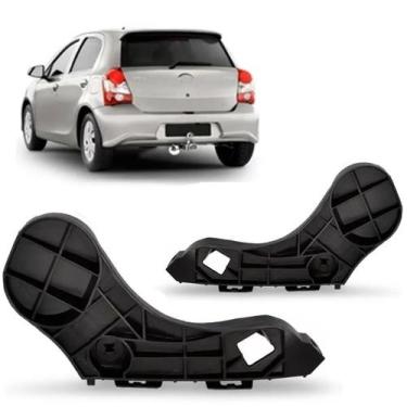 Imagem de Guia Parachoque Etios Hatch 2017 2018 A 2020 Traseiro - Engekar, Lado 