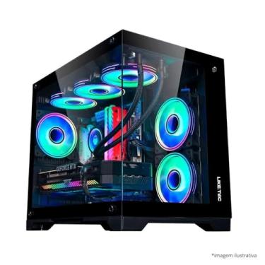 Imagem de Gabinete Gamer Liketec Mad Rock Preto Cubo Aquário Sem Fans