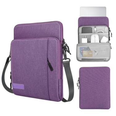 Imagem de MoKo Bolsa para laptop de 13,3 a 14 polegadas, capa de transporte para notebook com bolso serve para MacBook Pro M3/M2 35.6 cm/33.0 cm M2/M1 Pro/M1 Max 14.2 2023-2021/Air 34.5 cm M2 2022, Surface Pro