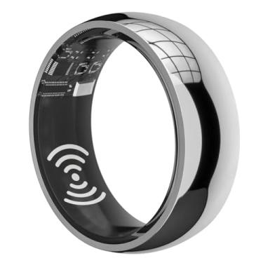 Imagem de LERONGHEALTH Anel Inteligente Leronghealth, Monitor De Saúde Familiar, Frequência Cardíaca, Sono E Fitness, Prata, Preto, Dourado, Resistente À Água Ip68 (Prata, 13)