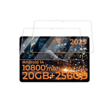 Imagem de Protetor de tela para tablet HOTWAV R10 Pro de 10,1 polegadas, película de vidro temperado transparente HD para tablet HOTWAV Android 14, dureza 9H, alta sensibilidade, pacote com 2